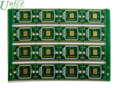 Four layer half hole plate